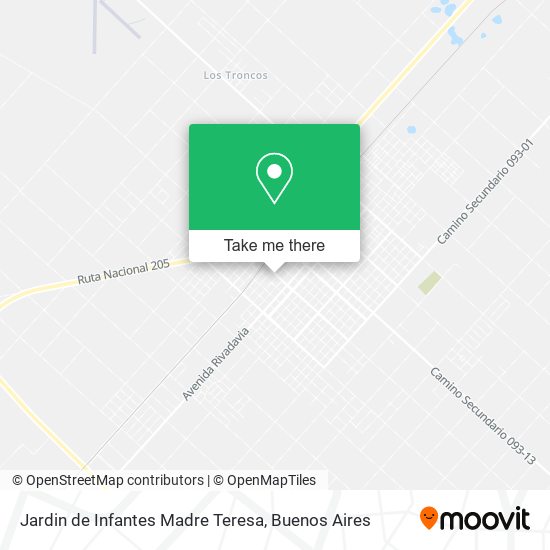 Jardin de Infantes Madre Teresa map