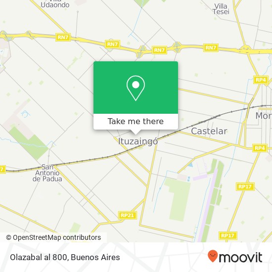 Olazabal al 800 map