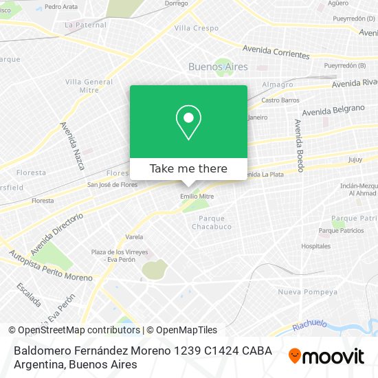 Baldomero Fernández Moreno 1239  C1424 CABA  Argentina map