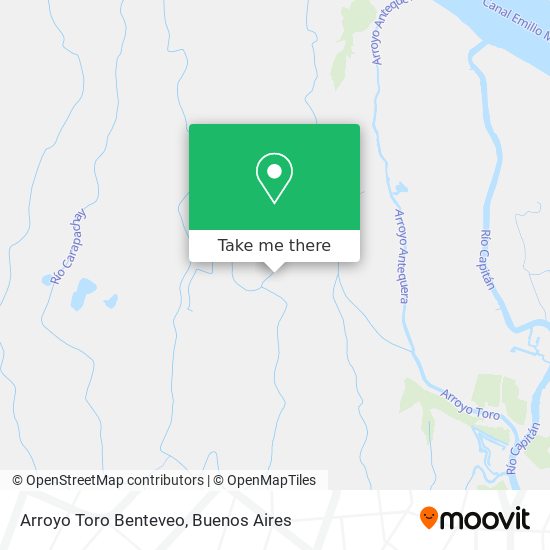 Mapa de Arroyo Toro Benteveo