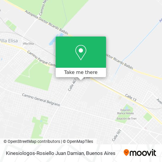 Mapa de Kinesiologos-Rosiello Juan Damian