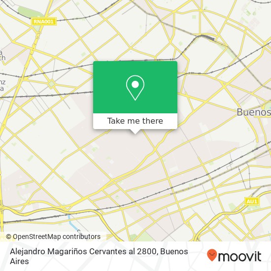 Alejandro Magariños Cervantes  al 2800 map