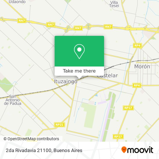 2da Rivadavia  21100 map