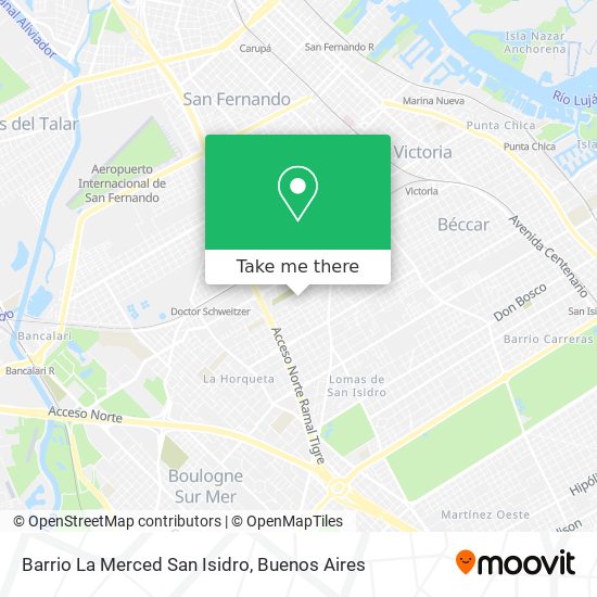 Mapa de Barrio La Merced San Isidro