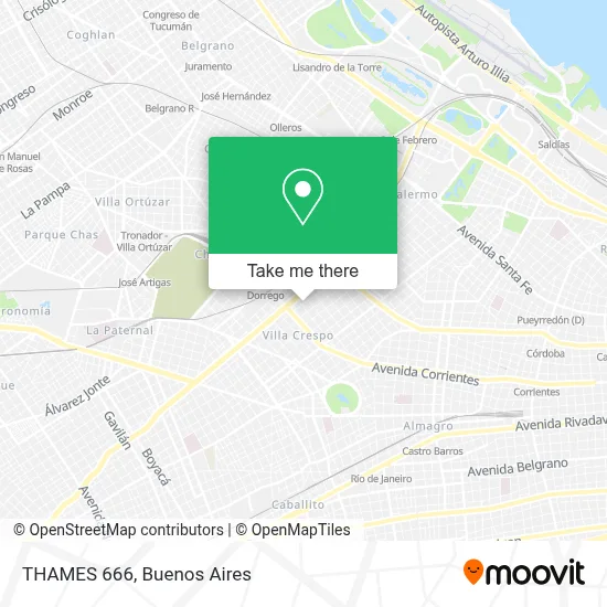 THAMES 666 map