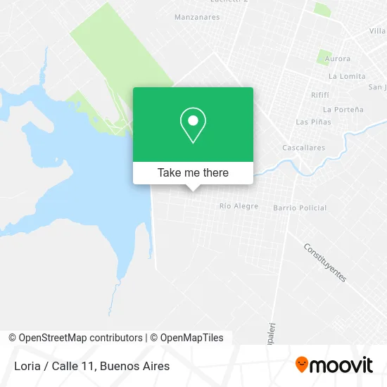 Loria / Calle 11 map