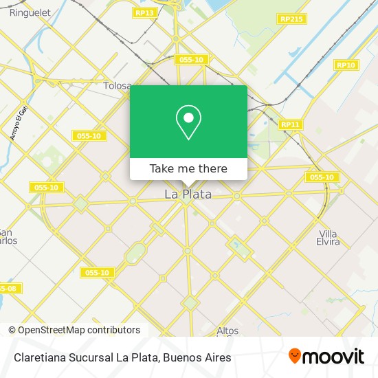 Claretiana Sucursal La Plata map