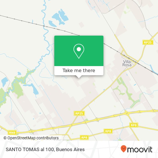 Mapa de SANTO TOMAS al 100