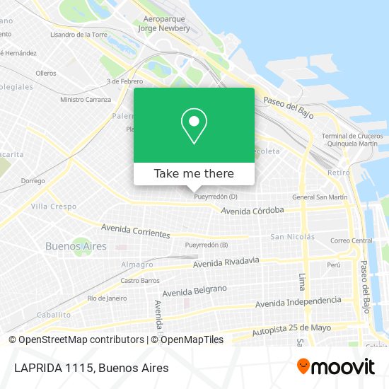LAPRIDA 1115 map