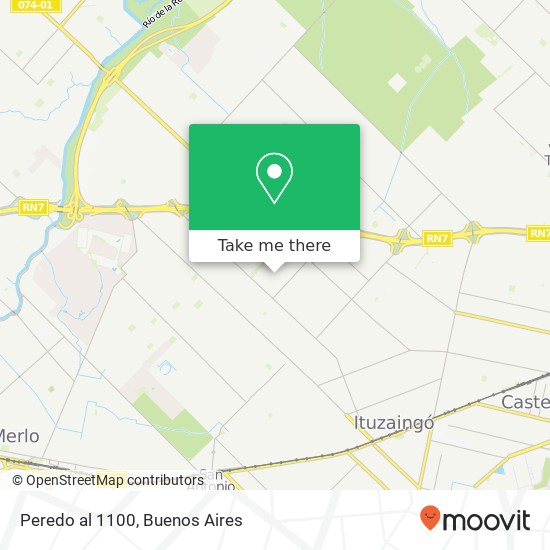 Peredo al 1100 map