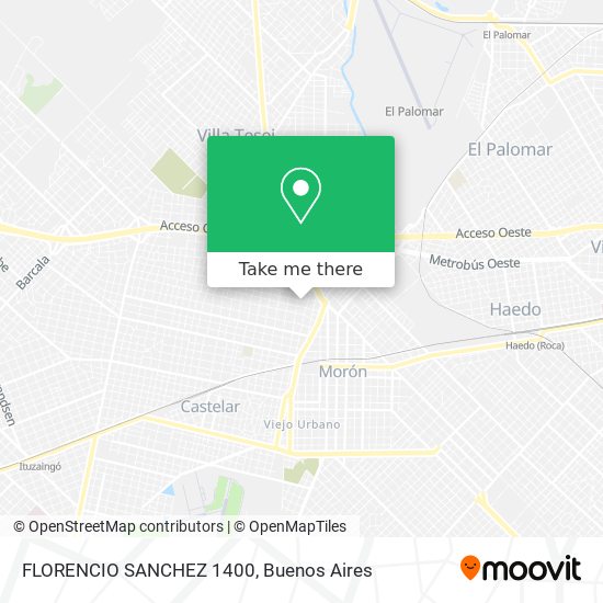 FLORENCIO SANCHEZ 1400 map