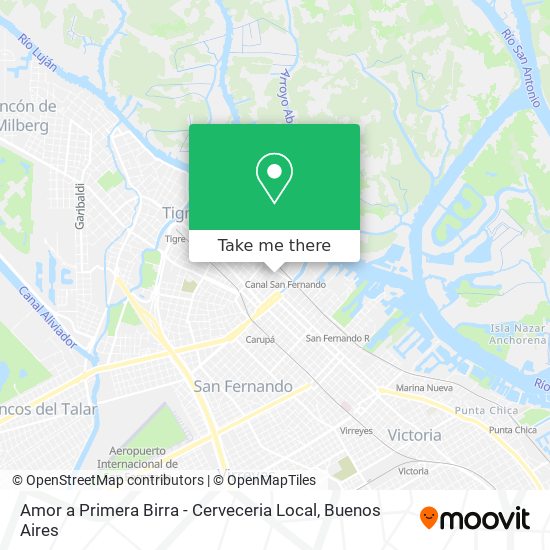 Amor a Primera Birra - Cerveceria Local map