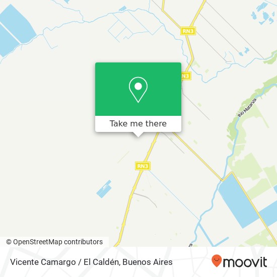 Vicente Camargo / El Caldén map