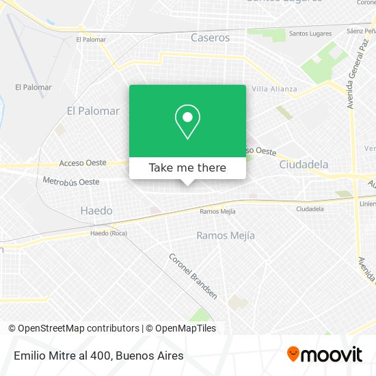 Emilio Mitre al 400 map