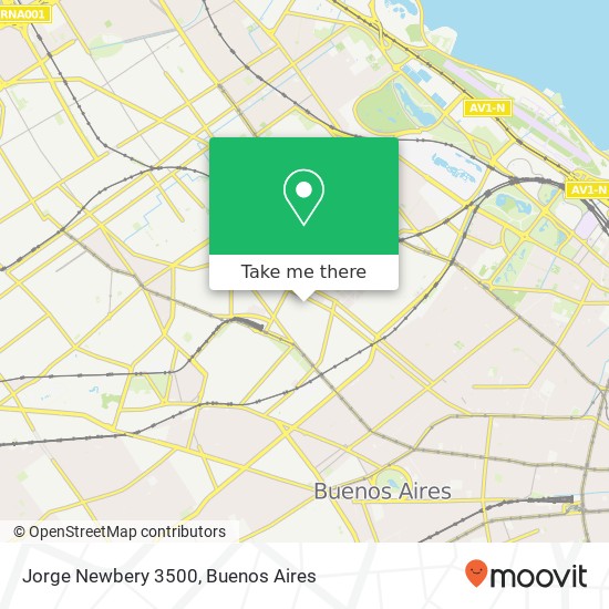 Jorge Newbery 3500 map