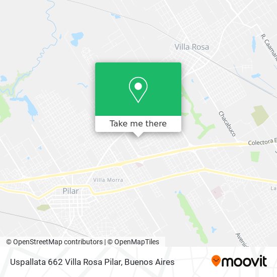 Uspallata 662  Villa Rosa  Pilar map