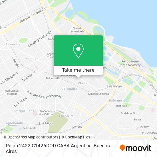 Palpa 2422  C1426DOD CABA  Argentina map