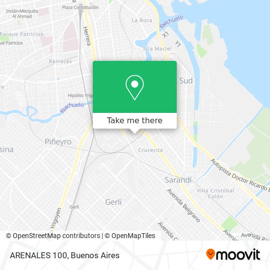 ARENALES 100 map