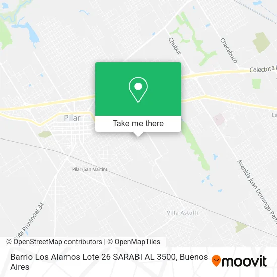 Barrio Los Alamos  Lote 26  SARABI AL 3500 map