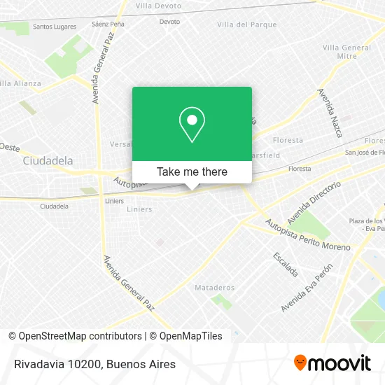 Rivadavia   10200 map