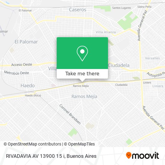 RIVADAVIA  AV 13900 15 i map