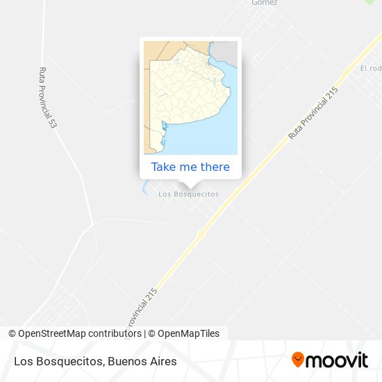 Los Bosquecitos map