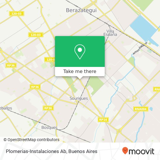 Plomerias-Instalaciones Ab map