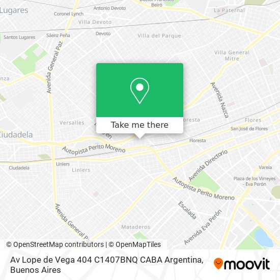 Av  Lope de Vega 404  C1407BNQ CABA  Argentina map