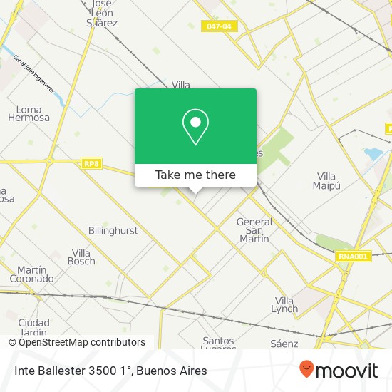 Inte Ballester  3500 1° map