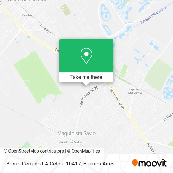 Mapa de Barrio Cerrado LA Celina 10417