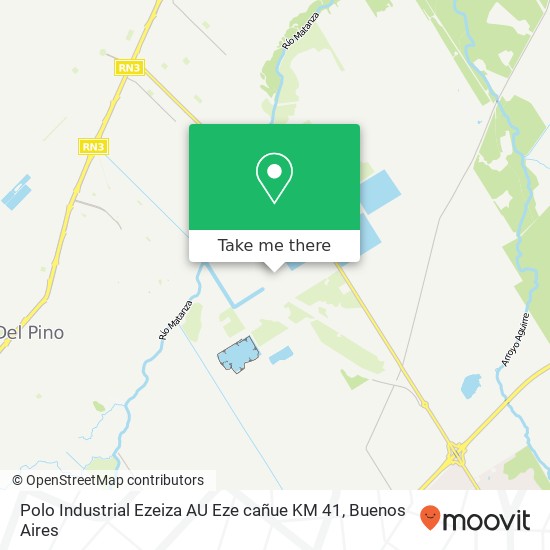 Polo Industrial Ezeiza   AU Eze cañue KM 41 map