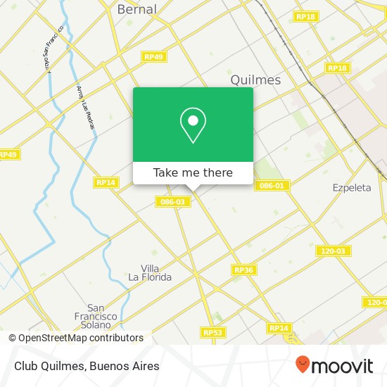 Club Quilmes map