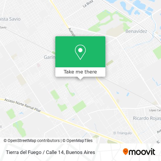 Tierra del Fuego / Calle 14 map