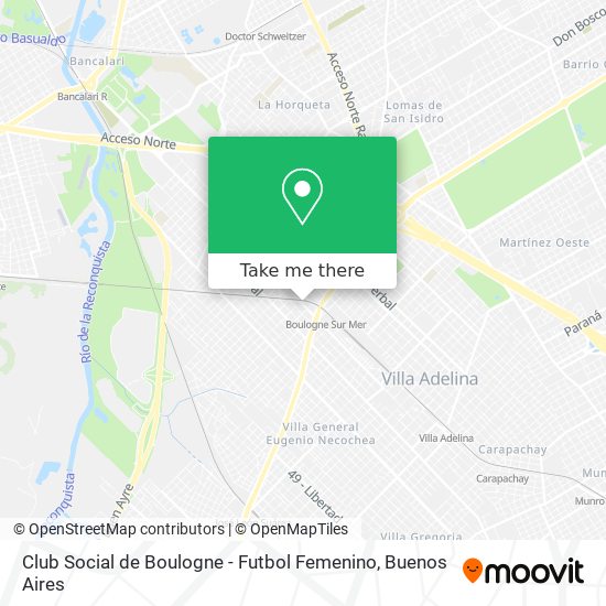 Club Social de Boulogne - Futbol Femenino map