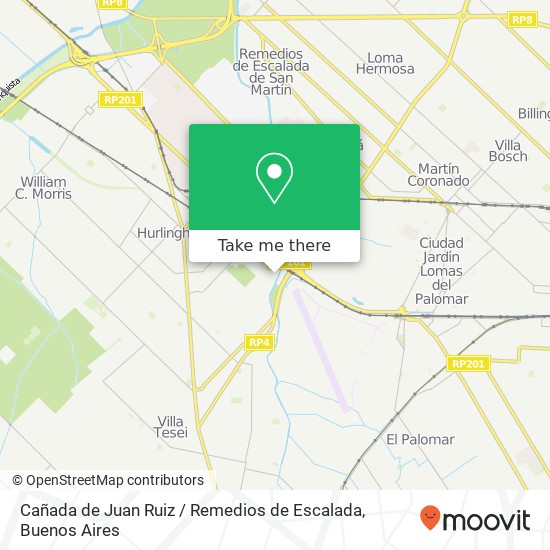 Cañada de Juan Ruiz / Remedios de Escalada map
