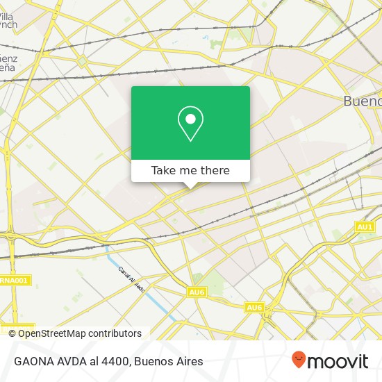 GAONA  AVDA  al 4400 map