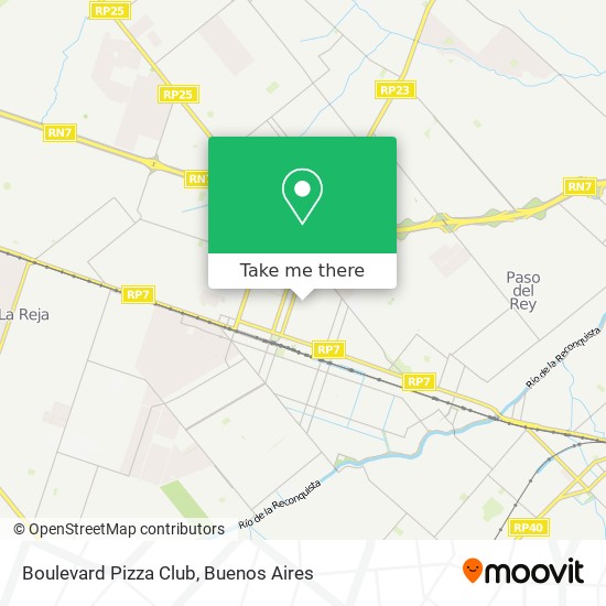 Mapa de Boulevard Pizza Club