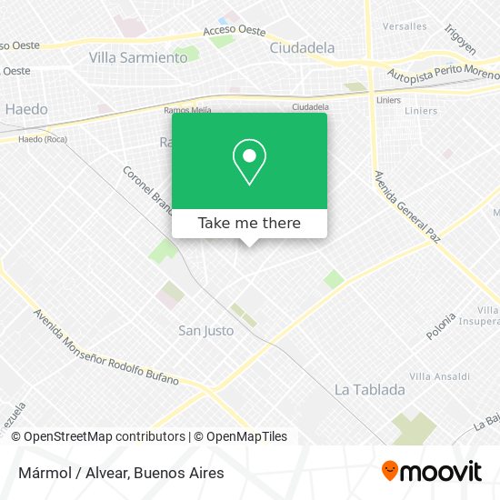 Mármol / Alvear map