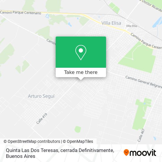 Quinta Las Dos Teresas, cerrada Definitivamente map