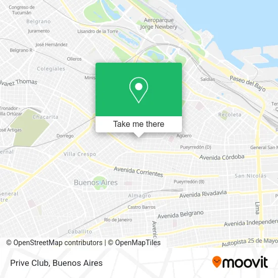 Prive Club map