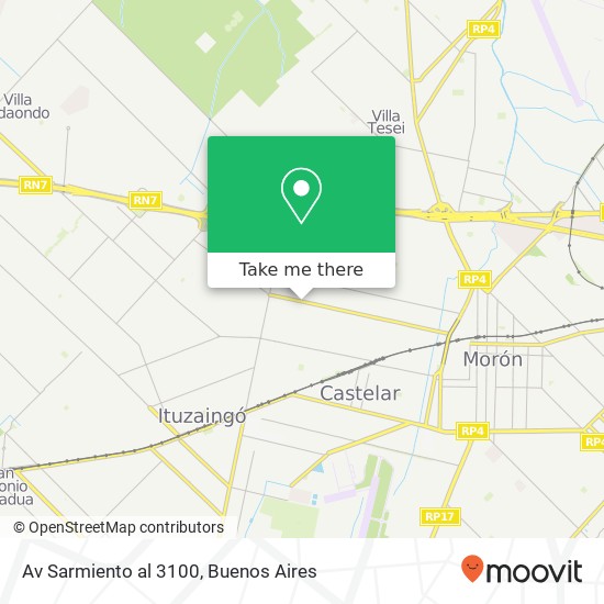 Av  Sarmiento al 3100 map