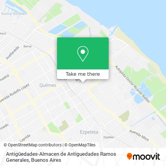 Mapa de Antigüedades-Almacen de Antiguedades Ramos Generales