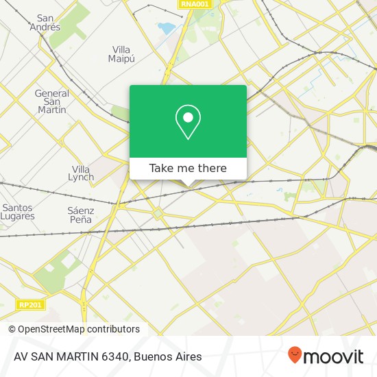 AV SAN MARTIN 6340 map