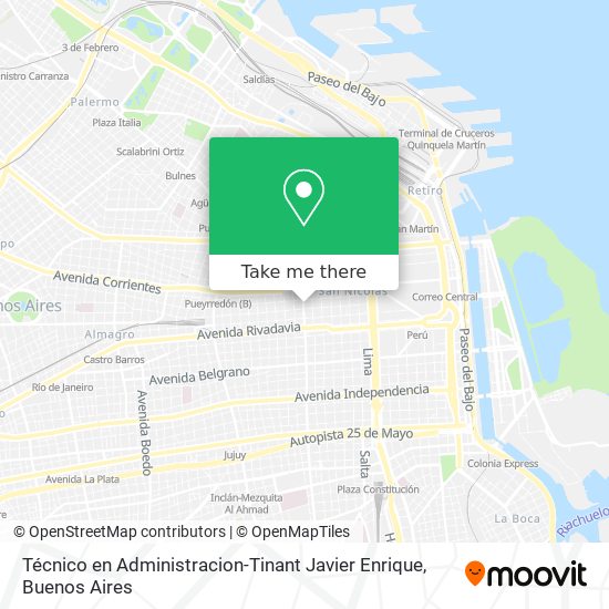 Técnico en Administracion-Tinant Javier Enrique map