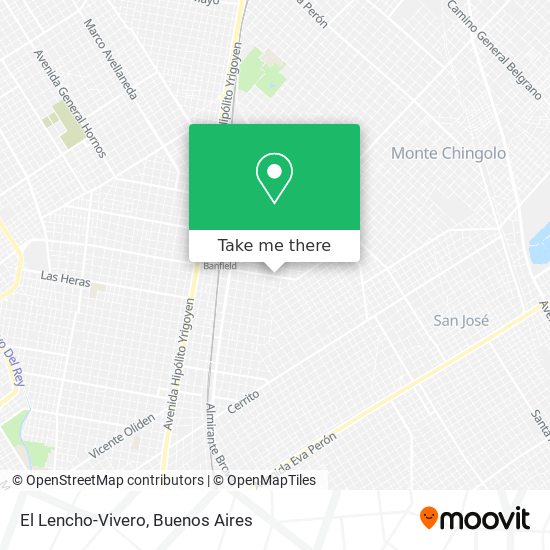 El Lencho-Vivero map