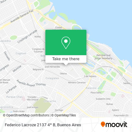 Federico Lacroze 2137  4º B map