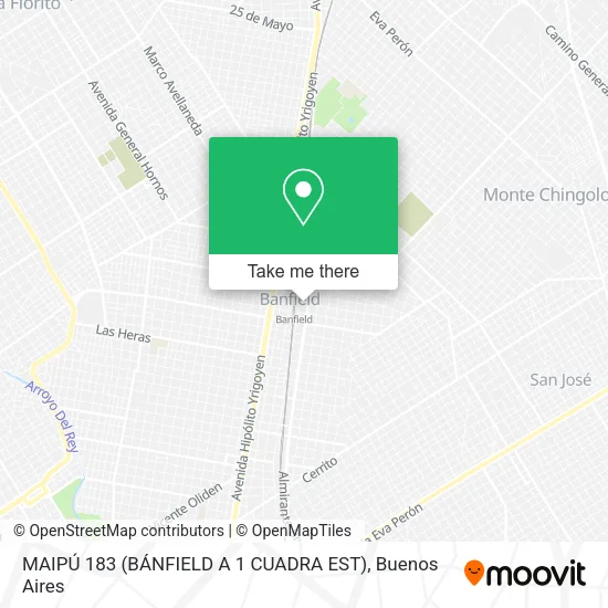 Mapa de MAIPÚ 183 (BÁNFIELD A 1 CUADRA EST)