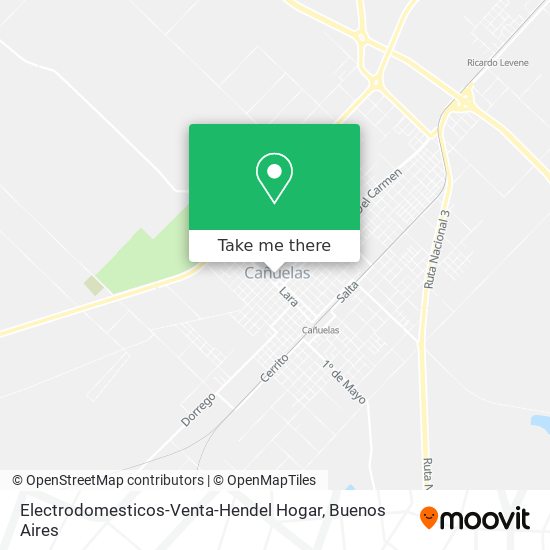 Electrodomesticos-Venta-Hendel Hogar map