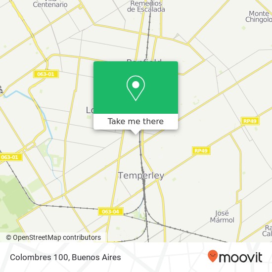 Colombres 100 map