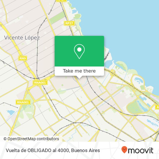 Vuelta de OBLIGADO al 4000 map